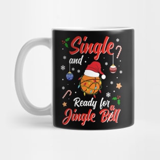 Funny Basketball Costume Single and ready for Jingle Bell Mug